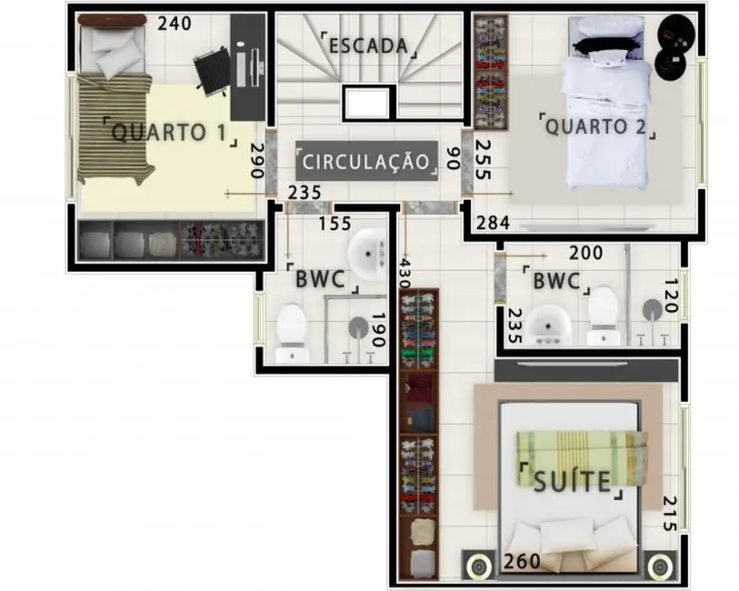 Casa de Condomínio com 3 quartos à venda, 85m2 em Bairro Alto, Curitiba - PR - imagem 6 Foto 6 de Casa de Condomínio com 3 quartos à venda, 85m2 em Bairro Alto, Curitiba - PR