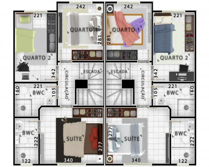 Casa de Condomínio com 3 quartos à venda, 85m2 em Bairro Alto, Curitiba - PR - imagem 8 Foto 8 de Casa de Condomínio com 3 quartos à venda, 85m2 em Bairro Alto, Curitiba - PR