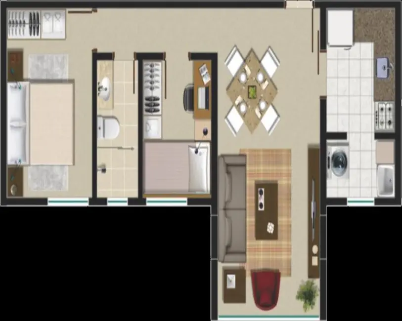 Foto 6 de Apartamento com 2 quartos à venda, 64m2 em Boa Vista, Curitiba - PR