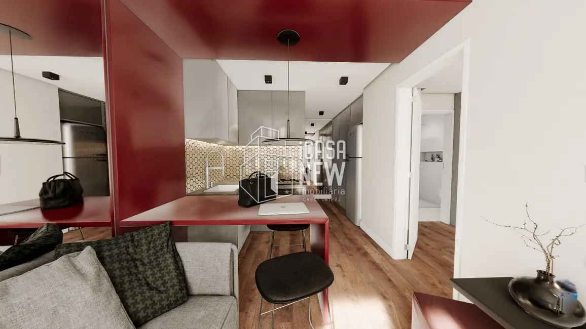 Apartamento com 1 quarto à venda, 35m2 em Rebouças, Curitiba - PR - imagem 5 Foto 5 de Apartamento com 1 quarto à venda, 35m2 em Rebouças, Curitiba - PR