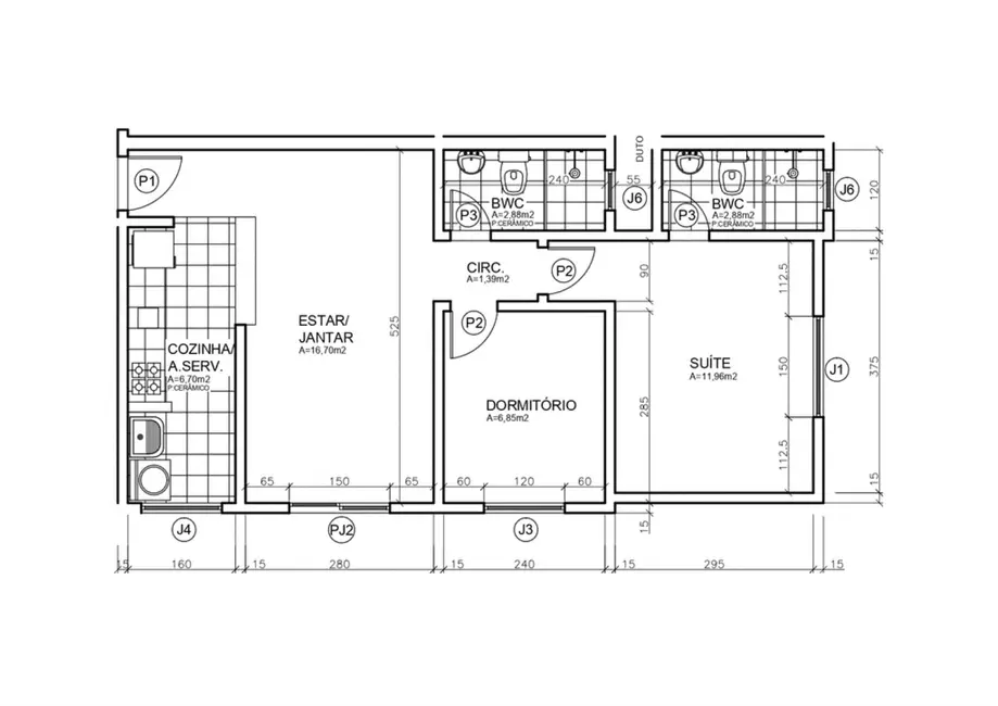 Apartamento com 2 quartos à venda, 56m2 em Lindóia, Curitiba - PR - imagem 7 Foto 7 de Apartamento com 2 quartos à venda, 56m2 em Lindóia, Curitiba - PR