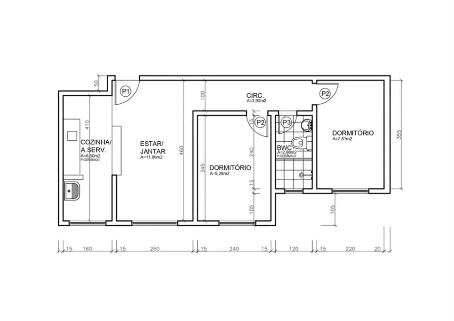 Foto 6 de Apartamento com 2 quartos à venda, 48m2 em Lindóia, Curitiba - PR