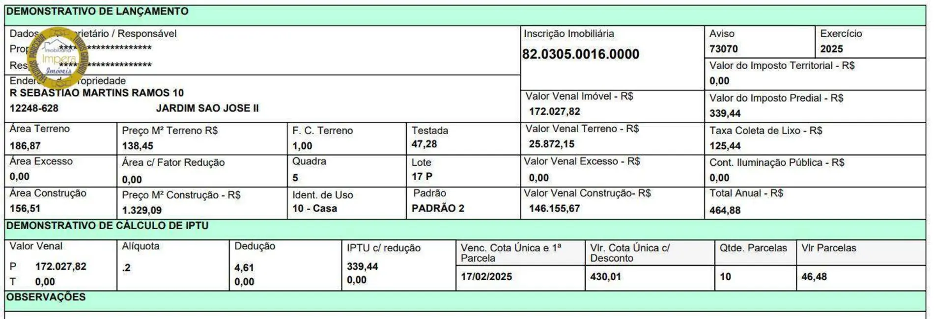 Foto 1 de Sobrado com 4 quartos à venda, 186m2 em Sao Jose Dos Campos - SP