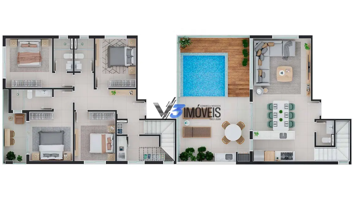 Foto 9 de Cobertura com 4 quartos à venda, 400m2 em Matinhos - PR