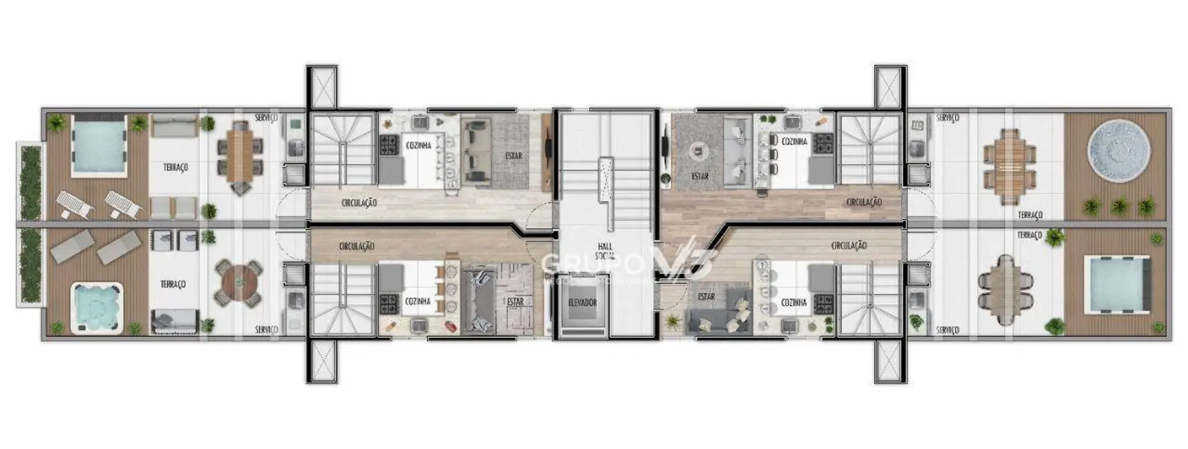 Foto 4 de Cobertura com 3 quartos à venda, 127m2 em Pontal Do Parana - PR