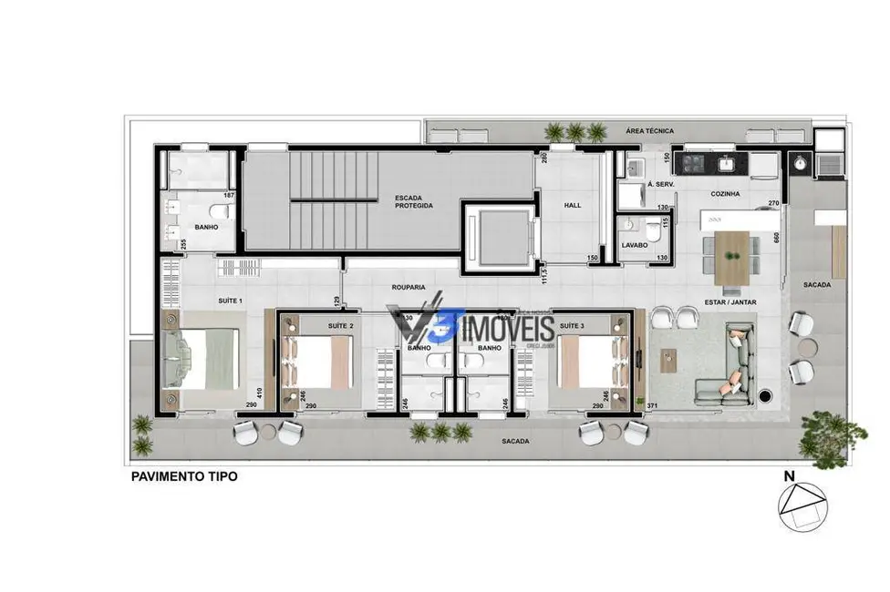 Foto 2 de Apartamento com 3 quartos à venda, 261m2 em Matinhos - PR