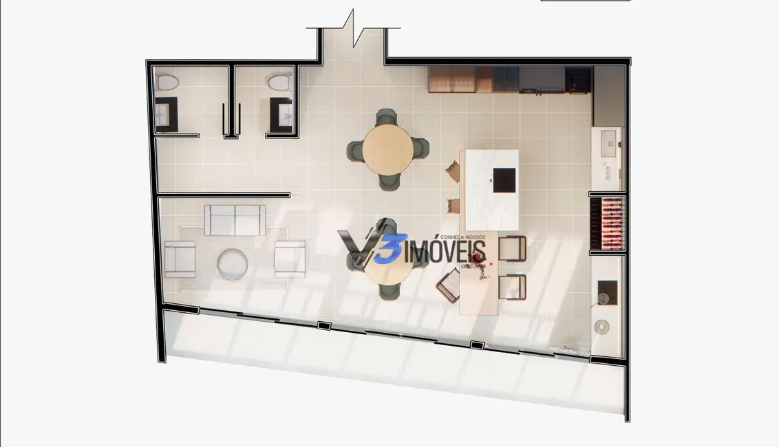 Foto 8 de Cobertura com 3 quartos à venda, 294m2 em Centro, Matinhos - PR