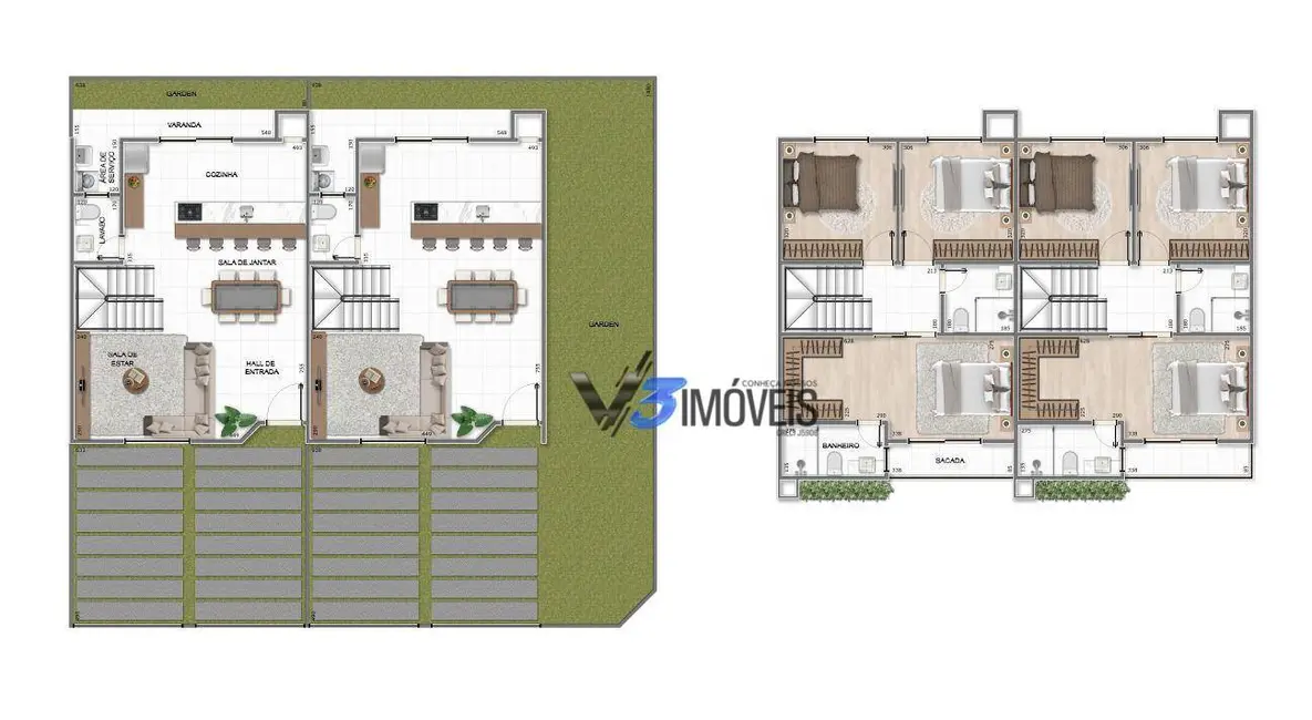 Foto 3 de Sobrado com 3 quartos à venda, 116m2 em Matinhos - PR