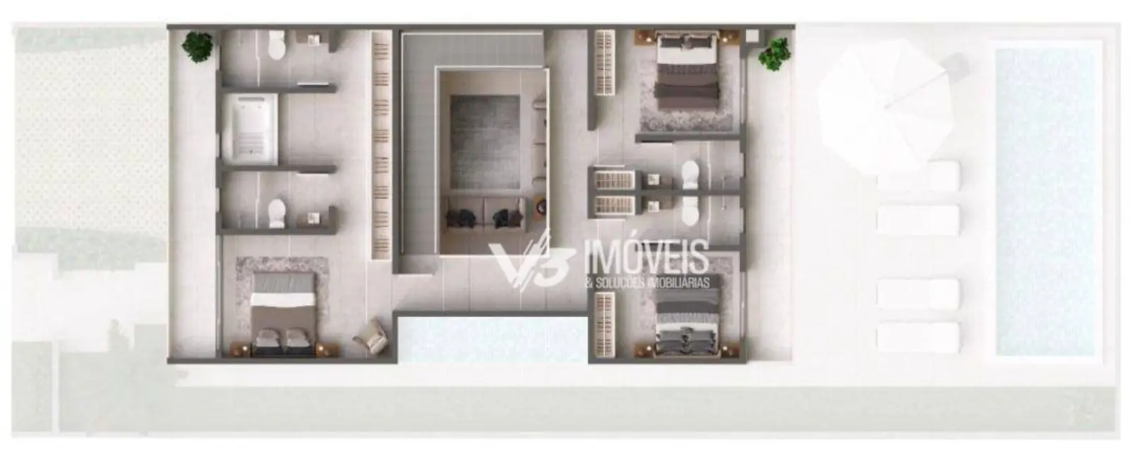 Foto 3 de Sobrado com 3 quartos à venda, 345m2 em Matinhos - PR