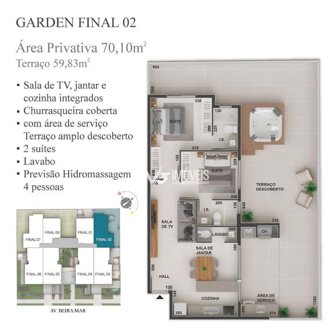 Apartamento com 2 quartos à venda, 129m2 em Centro, Matinhos - PR - imagem 5 Foto 5 de Apartamento com 2 quartos à venda, 129m2 em Centro, Matinhos - PR