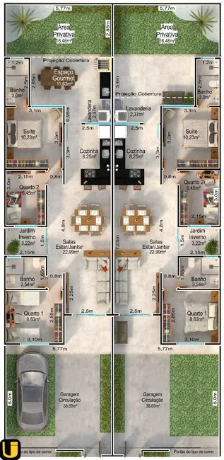 Foto 4 de Casa com 3 quartos à venda, 130m2 em Novo Mundo, Uberlandia - MG