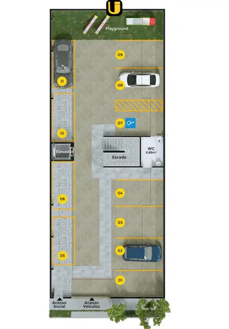 Foto 8 de Apartamento com 3 quartos à venda, 87m2 em Santa Mônica, Uberlandia - MG