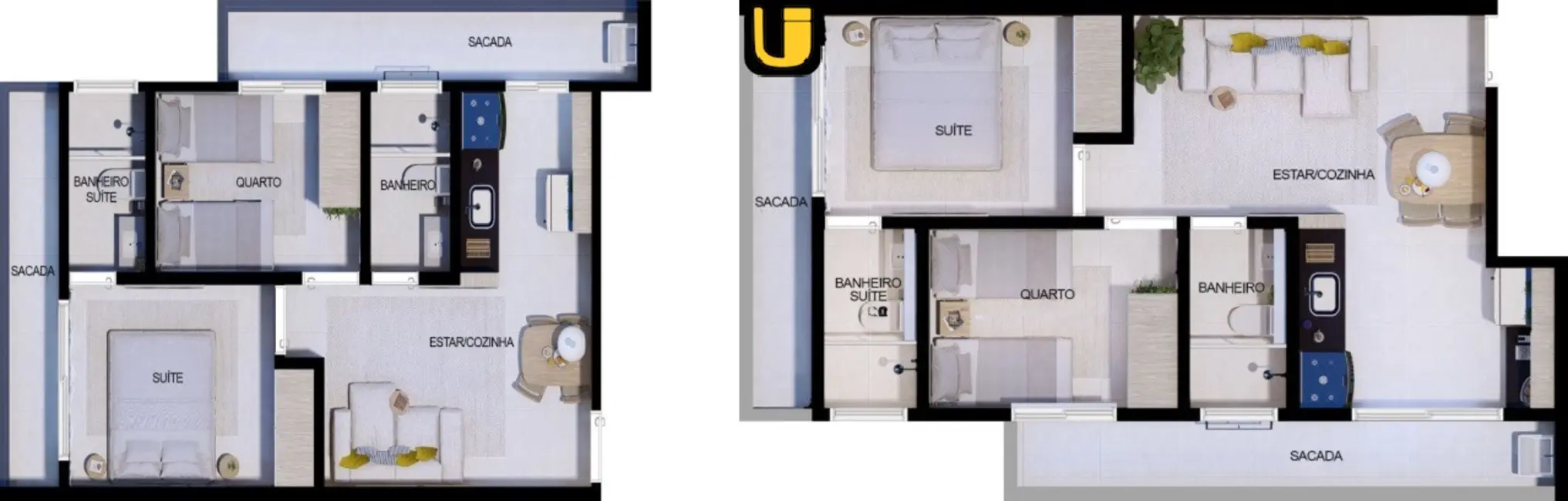 Foto 6 de Apartamento com 2 quartos à venda, 53m2 em Santa Mônica, Uberlandia - MG