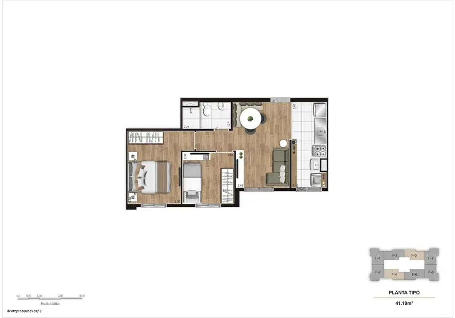 Foto 8 de Apartamento com 2 quartos à venda, 41m2 em Vila Nova Cachoeirinha, São Paulo - SP