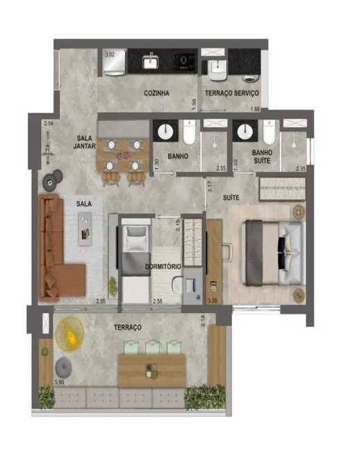Foto 1 de Apartamento com 2 quartos à venda, 70m2 em Sumarezinho, São Paulo - SP