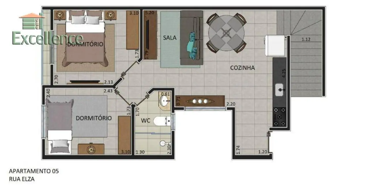 Foto 1 de Cobertura com 2 quartos à venda, 115m2 em Vila Linda, Santo Andre - SP