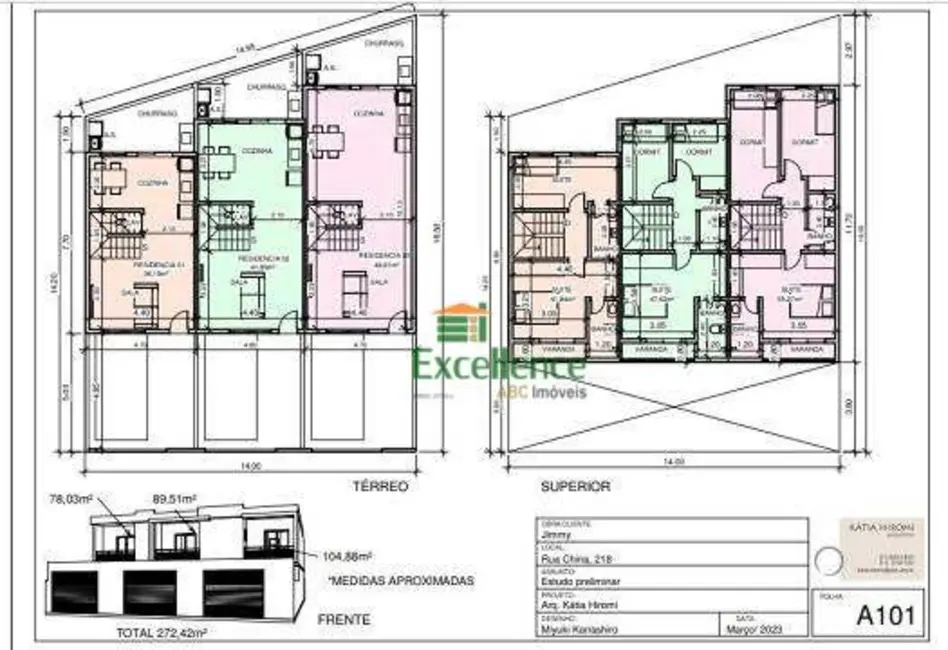 Foto 2 de Sobrado com 3 quartos à venda, 90m2 em Parque das Nações, Santo Andre - SP