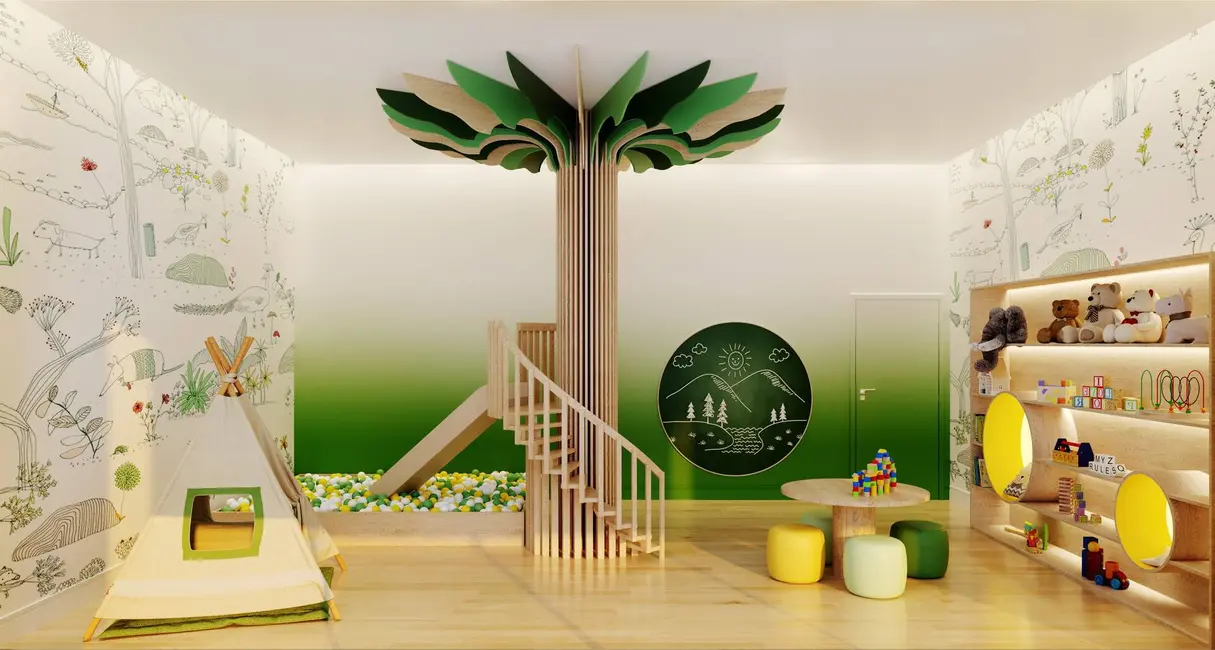 Apartamento com 2 quartos à venda, 107m2 em Kobrasol, Sao Jose - SC - imagem 4 Foto 4 de Apartamento com 2 quartos à venda, 107m2 em Kobrasol, Sao Jose - SC