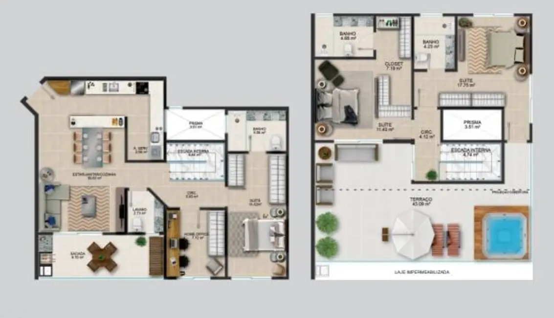 Foto 2 de Apartamento com 3 quartos à venda, 122m2 em Coqueiros, Florianopolis - SC