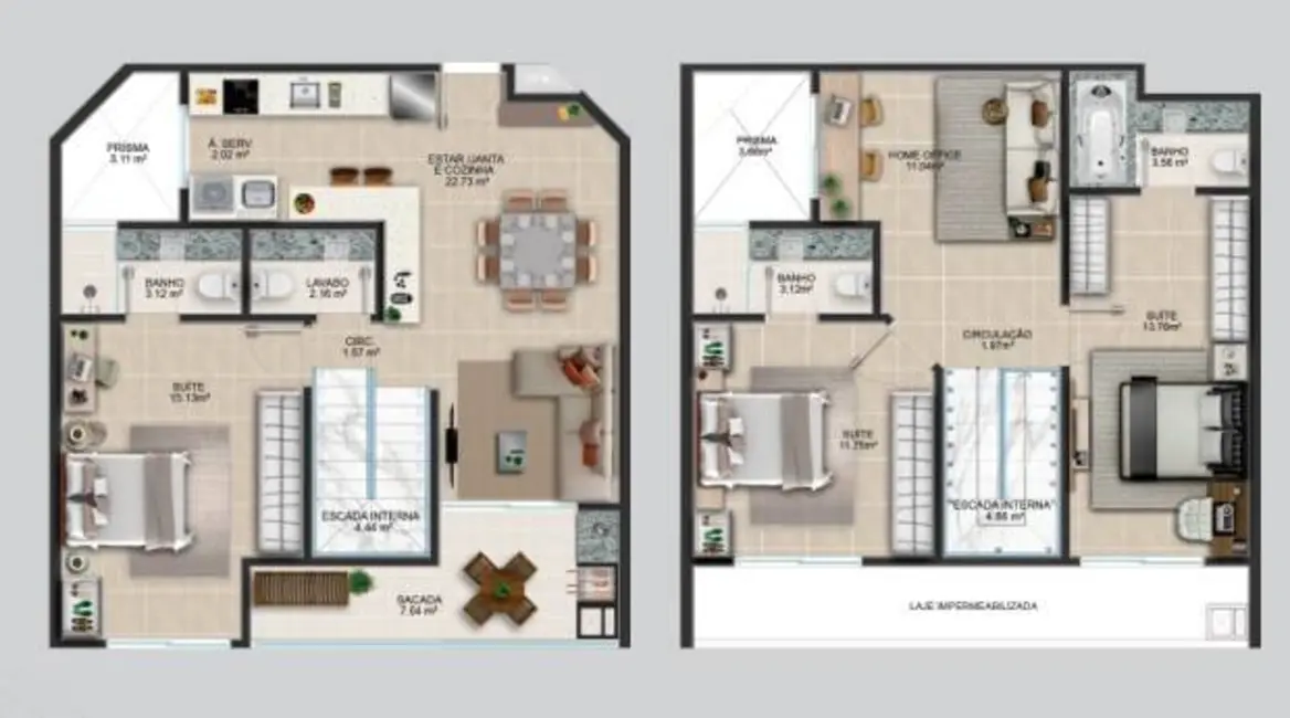 Apartamento com 3 quartos à venda, 122m2 em Coqueiros, Florianopolis - SC - imagem 3 Foto 3 de Apartamento com 3 quartos à venda, 122m2 em Coqueiros, Florianopolis - SC