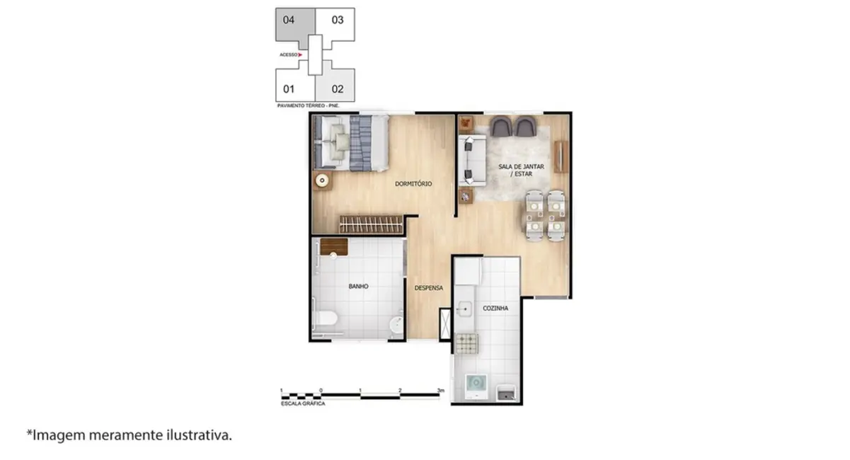 Foto 8 de Apartamento com 2 quartos à venda, 41m2 em Itanhangá, Rio De Janeiro - RJ