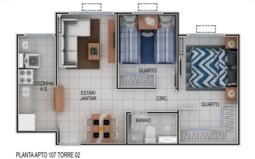 Foto 9 de Apartamento com 2 quartos à venda, 44m2 em Alcântara, Sao Goncalo - RJ