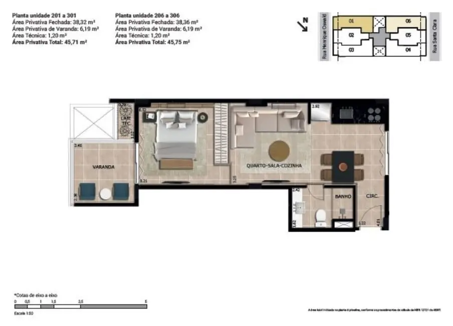 Loft / Flat com 1 quarto à venda, 46m2 em Copacabana, Rio De Janeiro - RJ - imagem 9 Foto 9 de Loft / Flat com 1 quarto à venda, 46m2 em Copacabana, Rio De Janeiro - RJ