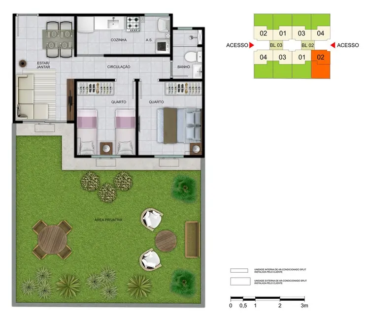 Foto 9 de Apartamento com 2 quartos à venda, 41m2 em Campo Grande, Rio De Janeiro - RJ