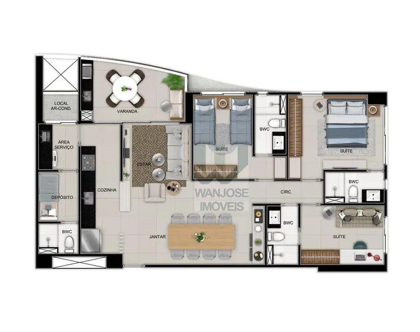 Foto 2 de Apartamento com 2 quartos à venda, 108m2 em Boa Viagem, Recife - PE