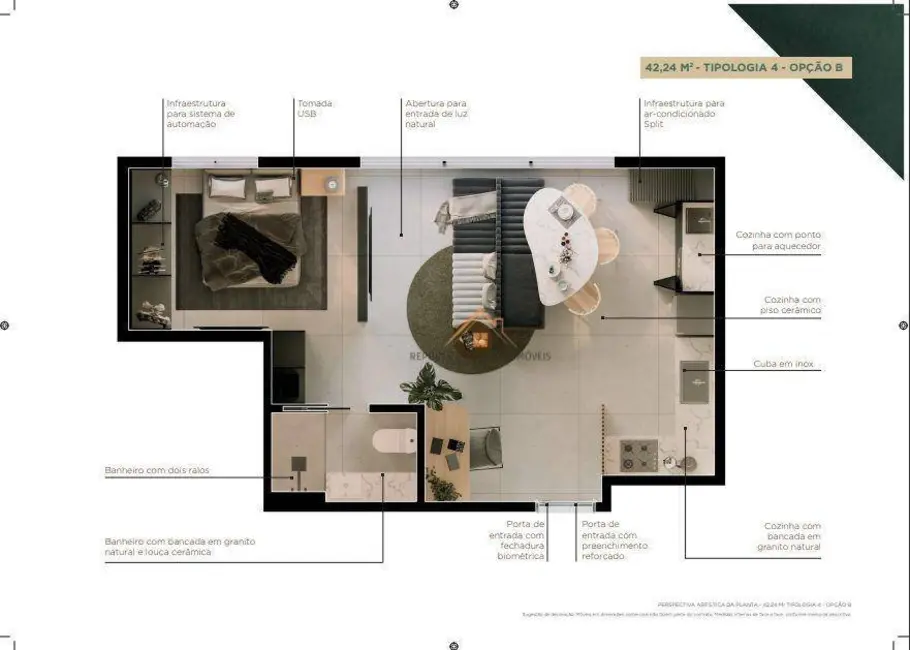 Foto 5 de Apartamento com 1 quarto à venda, 37m2 em Centro, Sao Caetano Do Sul - SP