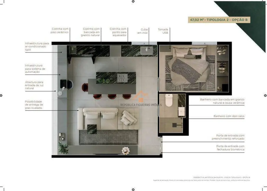 Foto 7 de Apartamento com 1 quarto à venda, 37m2 em Centro, Sao Caetano Do Sul - SP