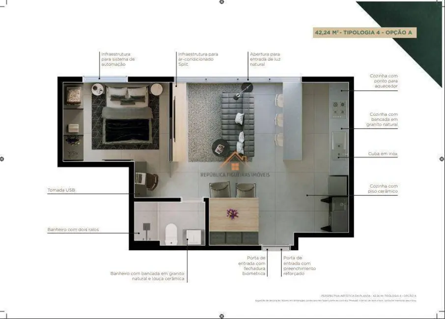 Foto 6 de Apartamento com 1 quarto à venda, 37m2 em Centro, Sao Caetano Do Sul - SP