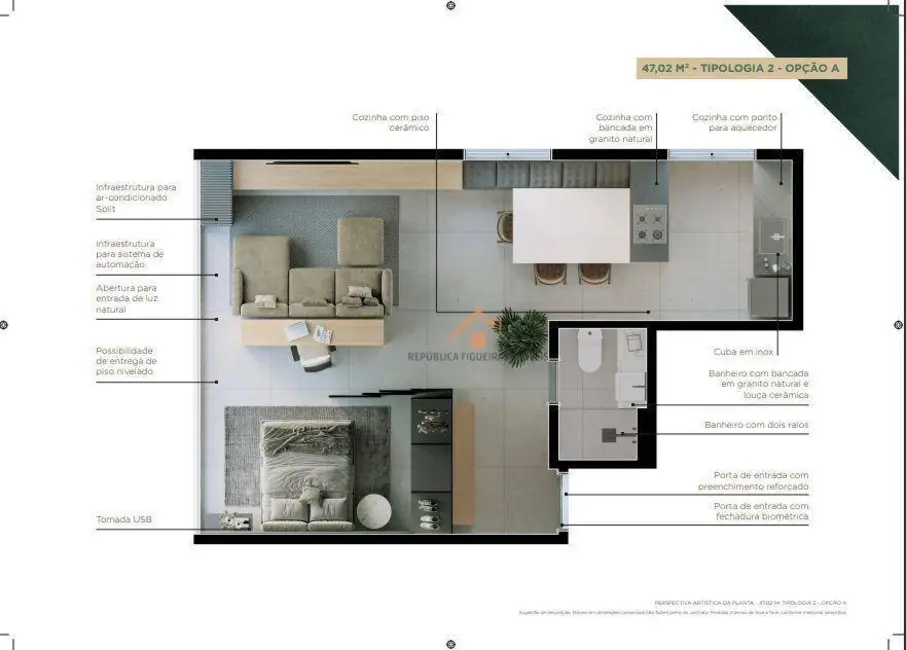Foto 8 de Apartamento com 1 quarto à venda, 37m2 em Centro, Sao Caetano Do Sul - SP