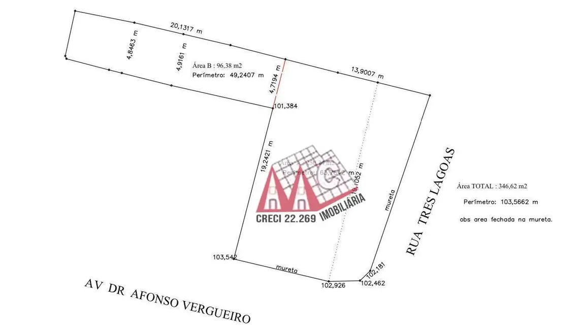 Foto 5 de Terreno / Lote à venda, 346m2 em Vila Augusta, Sorocaba - SP