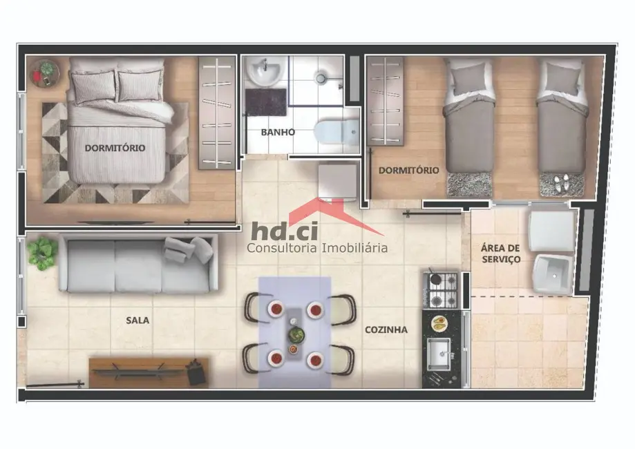 Apartamento com 2 quartos à venda, 31m2 em Vila Alpina, São Paulo - SP - imagem 6 Foto 6 de Apartamento com 2 quartos à venda, 31m2 em Vila Alpina, São Paulo - SP