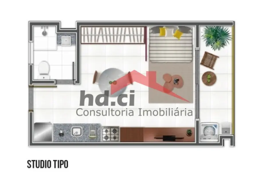 Apartamento com 1 quarto à venda, 28m2 em Vila Carrão, São Paulo - SP - imagem 9 Foto 9 de Apartamento com 1 quarto à venda, 28m2 em Vila Carrão, São Paulo - SP