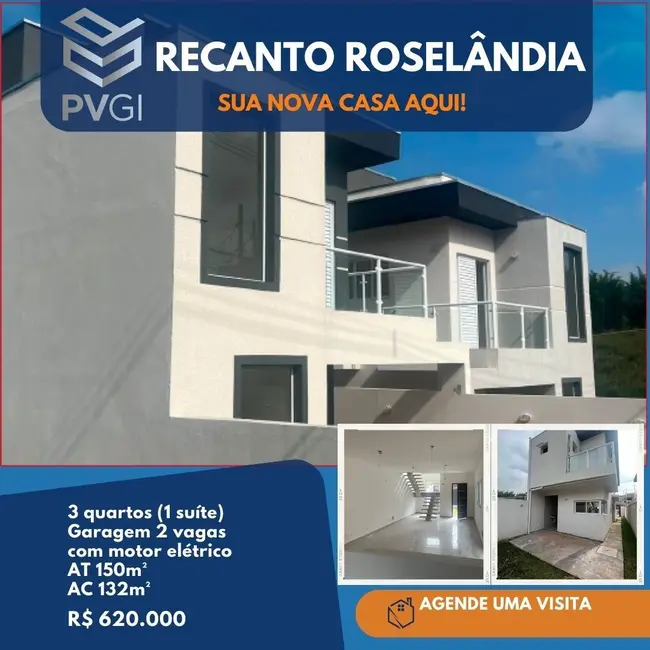 Foto 1 de Sobrado com 3 quartos à venda, 132m2 em Cotia - SP