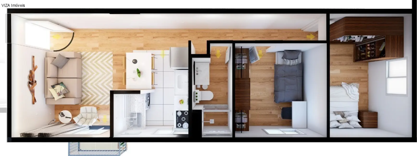 Foto 9 de Apartamento com 2 quartos à venda, 50m2 em Centro, Cotia - SP