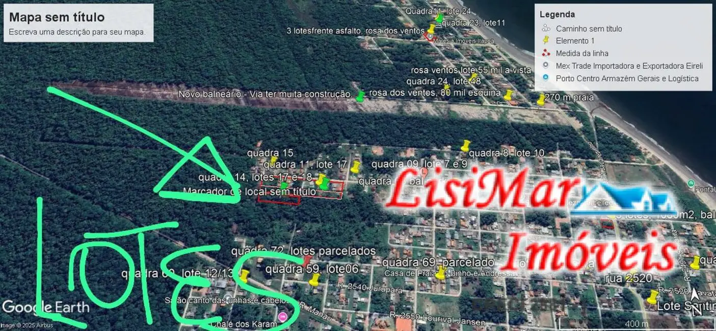 Terreno / Lote à venda, 180m2 em Itapoa - SC - imagem 3 Foto 3 de Terreno / Lote à venda, 180m2 em Itapoa - SC