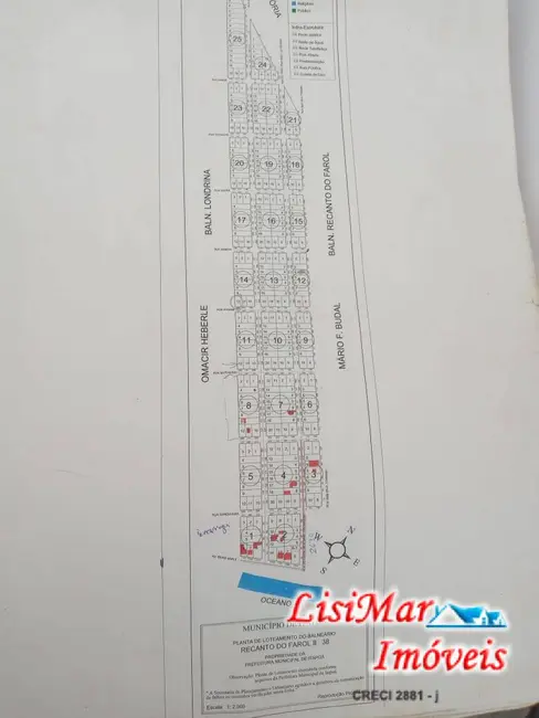 Foto 2 de Terreno / Lote à venda, 360m2 em Itapoa - SC