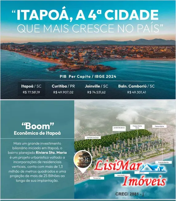 Foto 4 de Apartamento à venda em Itapoa - SC