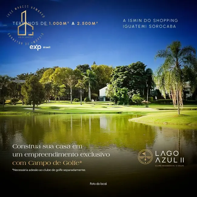 Foto 1 de Lote de Condomínio à venda, 1003m2 em Aracoiaba Da Serra - SP