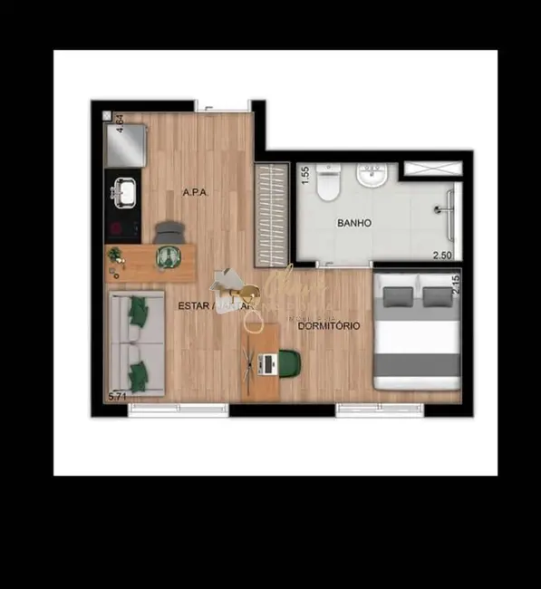 Apartamento com 1 quarto à venda, 27m2 em Vila Aricanduva, São Paulo - SP - imagem 7 Foto 7 de Apartamento com 1 quarto à venda, 27m2 em Vila Aricanduva, São Paulo - SP