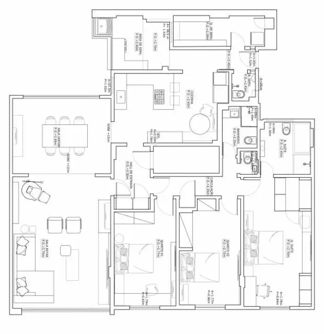 Foto 9 de Apartamento com 3 quartos à venda, 185m2 em Rio De Janeiro - RJ