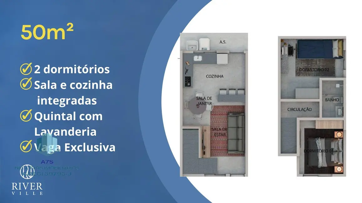 Foto 2 de Casa de Condomínio com 2 quartos à venda, 50m2 em Lopes de Oliveira, Sorocaba - SP