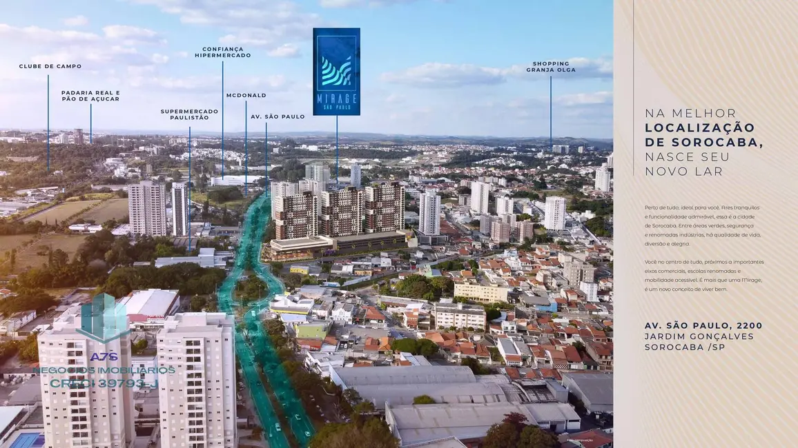 Apartamento com 3 quartos à venda, 3760m2 em Além Ponte, Sorocaba - SP - imagem 7 Foto 7 de Apartamento com 3 quartos à venda, 3760m2 em Além Ponte, Sorocaba - SP