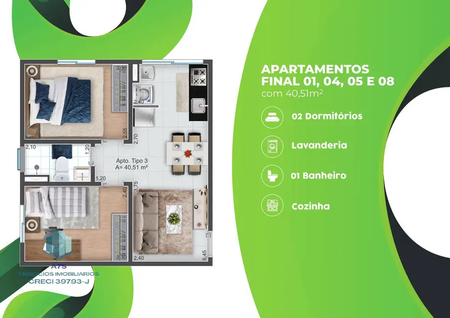 Foto 9 de Apartamento com 2 quartos à venda em Loteamento Dinorá Rosa, Sorocaba - SP
