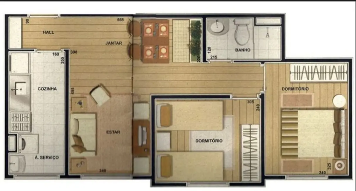 Apartamento com 2 quartos à venda, 47m2 em Sacomã, São Paulo - SP - imagem 5 Foto 5 de Apartamento com 2 quartos à venda, 47m2 em Sacomã, São Paulo - SP