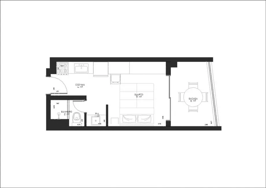 Foto 1 de Apartamento à venda, 25m2 em Pinheiros, São Paulo - SP