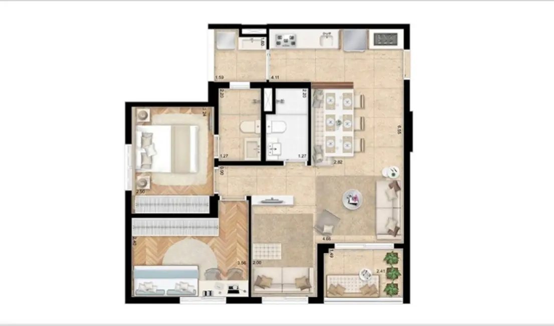 Foto 8 de Apartamento com 3 quartos à venda, 68m2 em Brás, São Paulo - SP